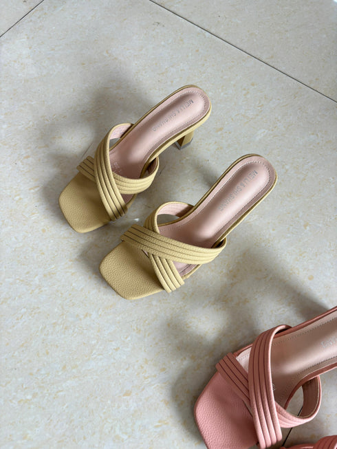 Women Casual Criss Cross Strap Heels